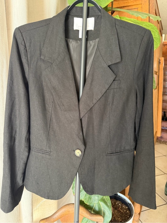H by Halston Jackets & Blazers - Halston Heritage Black Women's Single-Button Tailored Blazer